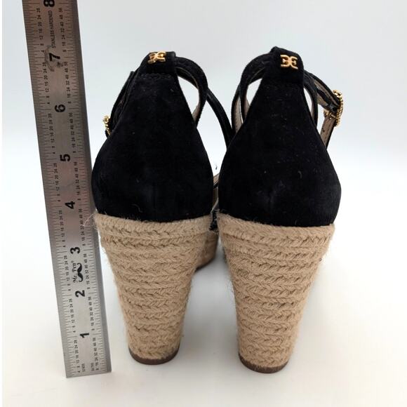 Sam Edelman Nati Platform Ankle Strap Pump Women's Black Size US10M EU41 - Picture 4 of 12